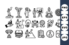 Achievement and Success Icon Bundle for Business and Product Image 1