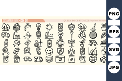 Eco Friendly Sustainable Living Icon Vector Set Product Image 1
