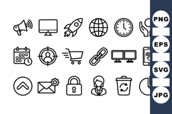 Minimal Business Icon Set for Digital Projects Product Image 1