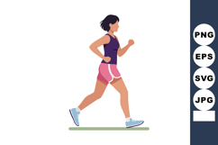 Woman running fitness workout exercise outdoors jogging in a Product Image 1