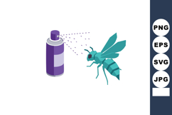 Insect repellent spray protecting from flying bug insecticid Product Image 1