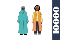Diverse African women wearing traditional and modern clothin Product Image 1