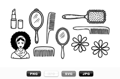 Hand Drawn Retro Beauty Clipart Bundle For Crafts Product Image 1