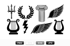 Greek Mythology Vector Icon Clipart Bundle Set Product Image 1