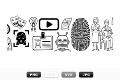 Modern Tech Icon Vector Clipart Bundle Product Image 1