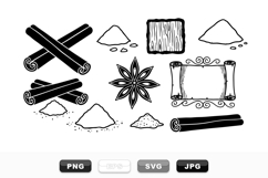 Hand Drawn Vintage Spice Clipart Bundle For Crafts Product Image 1