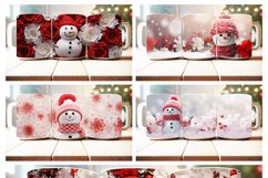 100 Christmas Mug Wrap Bundle, Snowman Sublimation, Santa Product Image 6