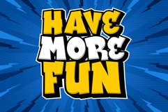 Waosh - 3d Comic Graffiti Font Product Image 1