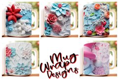 100 Christmas Mug Wrap Bundle, 3D Snowman Sublimation PNG Product Image 7