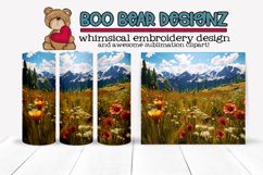 Mountain View Wildflowers Sublimation tumbler design Product Image 1