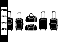 Travel luggage set with rolling suitcases and duffel bags ve Product Image 1