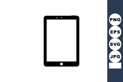 Tablet device silhouette icon digital technology gadget elec Product Image 1
