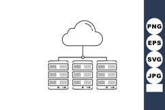 Cloud computing technology with connected server racks for d Product Image 1