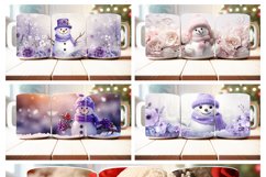 100 Christmas Mug Wrap Bundle, Snowman Sublimation, Santa Product Image 9