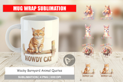Wacky Barnyard Animals Mug Wrap Product Image 1