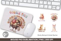 Wacky Barnyard Animals Mouse Pad Product Image 1