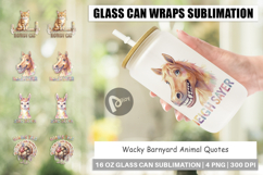 Wacky Barnyard Animals Glass Can Product Image 1