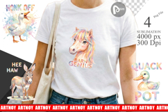 Wacky Barnyard Animal Sublimation Product Image 1