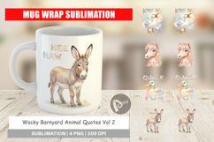 Wacky Barnyard Animals Mug Wrap Product Image 1