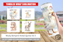 Wacky Barnyard Animals Tumbler Product Image 1