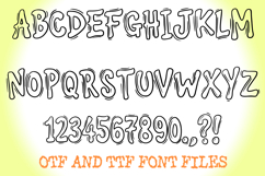 Wacky Cartoon Crazy Alphabet Lettering ABC Text Font OTF Product Image 2