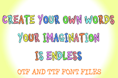 Wacky Cartoon Crazy Alphabet Lettering ABC Text Font OTF Product Image 3