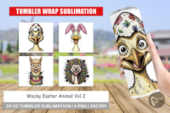 Wacky Easter Animal Portrait Tumbler Product Image 1