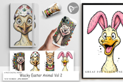 Wacky Easter Animal Digital Paper Product Image 1