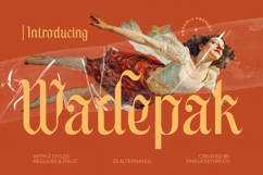 Wadepak - Blackletter Display Serif Font Product Image 1