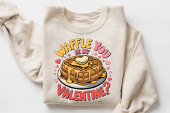 Waffle You Be My Valentine Sublimation PNG Design Product Image 3