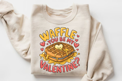 Waffle You Be My Valentine Sublimation PNG Design Product Image 3