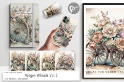 Digital Paper Wagon Wheels Product Image 1