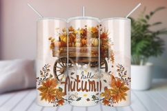 Fall Sublimation 20 oz Tumbler Wrap - It&#039;s Fall Y&#039;all Product Image 1
