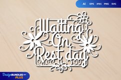 Waiting on Rest Day Papercut SVG Product Image 1