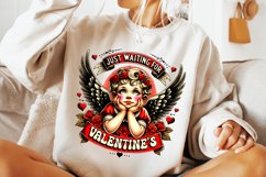 Just Waiting For Valentine&#039;s Cupid PNG, Retro Cupid PNG Product Image 2