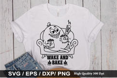 Wake and Bake- Weed SVG Design Product Image 1