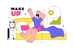 10 Wake Up Vector Illustration Product Image 4
