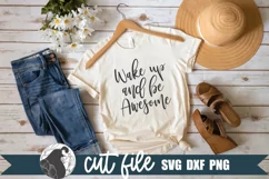 Motivational svg shown on an ivory shirt