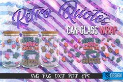 Retro Glass Can Wrap Design | Retro Quotes | SVG File v.5 Product Image 1