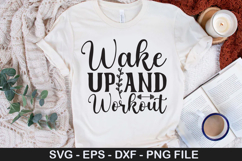 Fitness Quotes SVG Design - Gym T-Shirt Design Product Image 2