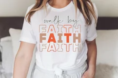 Walk By Faith SVG, Christian SVG Design, Faith SVG Product Image 2