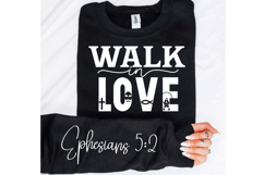 Walk In Love Sleeve SVG Design Product Image 2