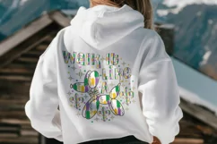 Walk It Like a Dog Mardi Gras SVG PNG Sublimation Product Image 3
