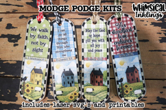 Walk By Faith Bookmarks Modge Podge SVG's and Printables Product Image 1