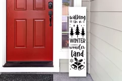 Walking in a winter wonderland Porch Sign SVG Product Image 3