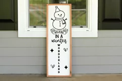 Walking in a winter wonderland Porch Sign SVG Product Image 3