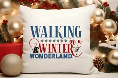 Walking In A Winter Wonderland SVG , Christmas SVG Design Product Image 3
