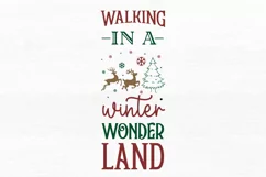 Walking in a winter wonderland SVG, Christmas SVG Design Product Image 2