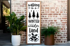 Walking in a winter wonderland Porch Sign SVG Product Image 2