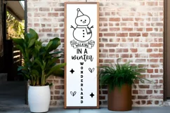 Walking in a winter wonderland Porch Sign SVG Product Image 2